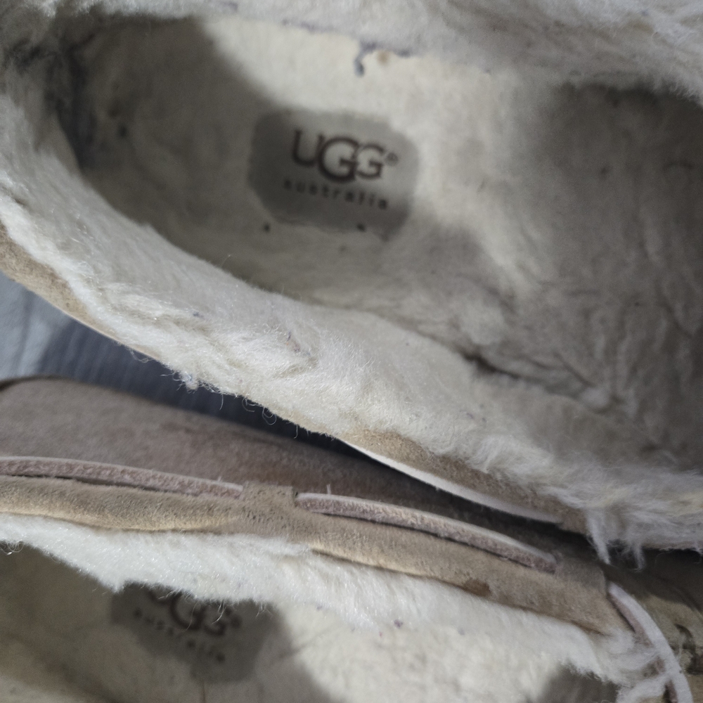 UGG Tan Suede Moccasin Slippers - Picture 3 of 8